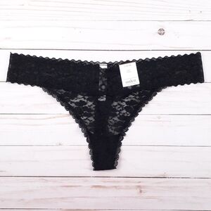 Auden Lace Thong Womens Panties L Black 150